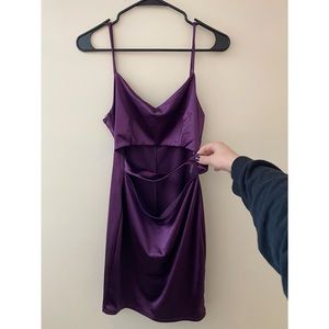 Windsor Purple Cut Out Mini Dress